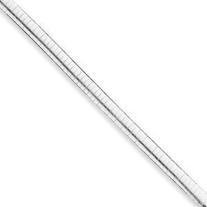 6mm Sterling Silver Cubetto Chain Necklace, 16 Inch